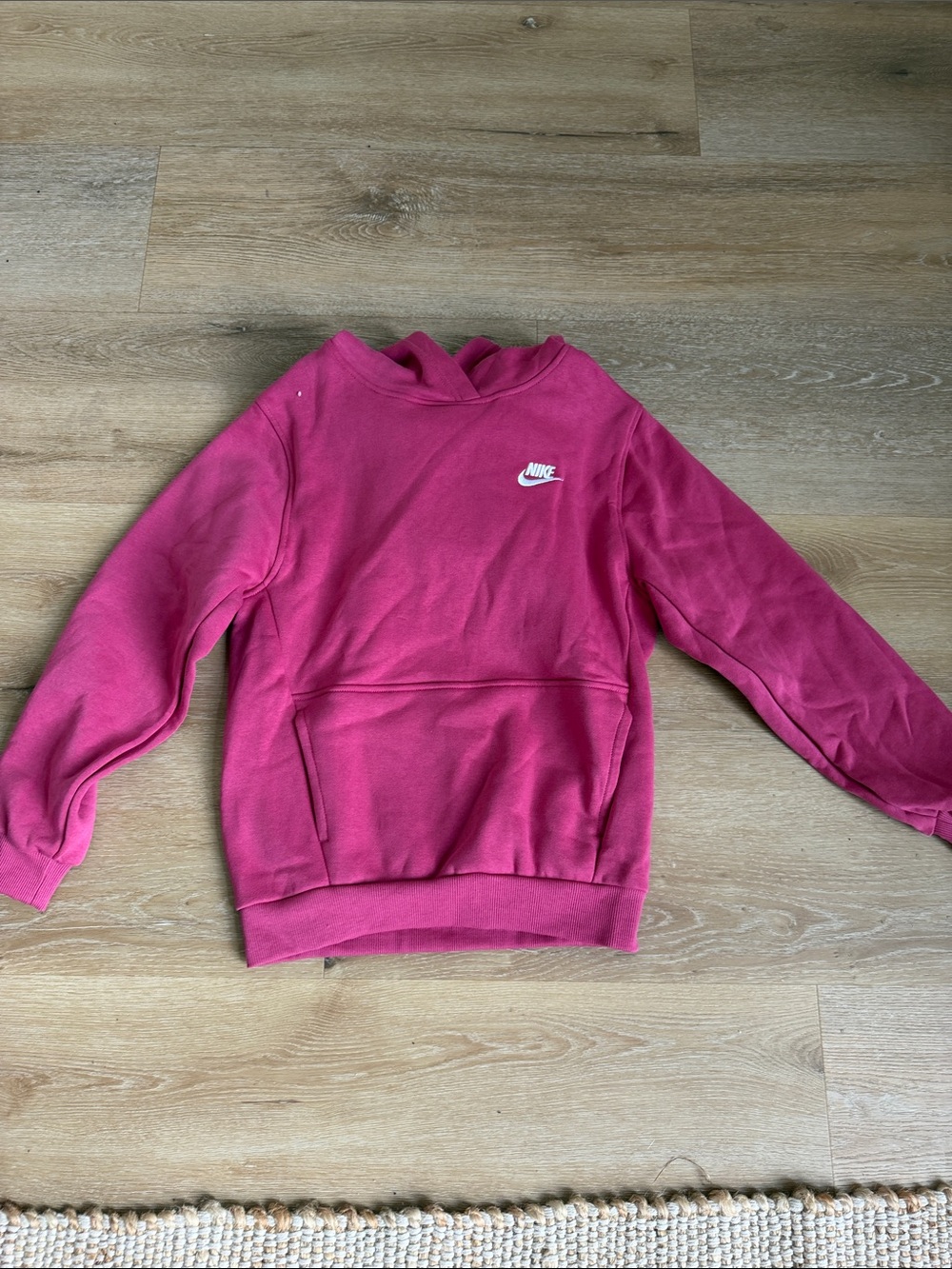 Nike Girls Hot Pink Crewneck Pullover Sweater